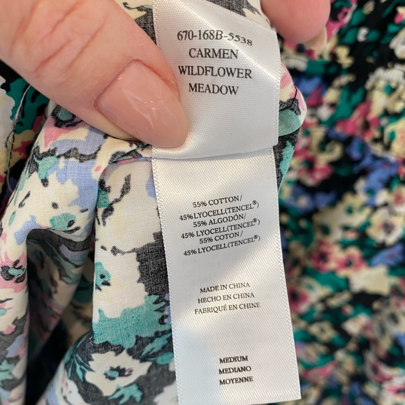 NWOT RAILS Carmen Smock Waist Sundress in Multi Floral Print - Picture 12 of 15